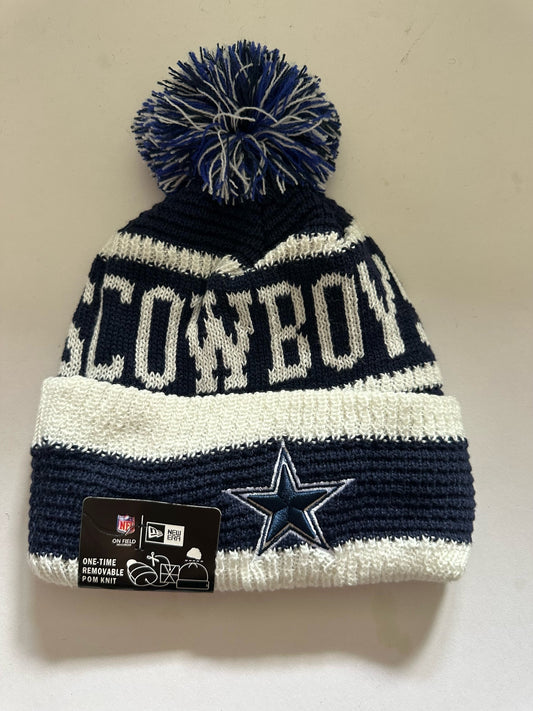 Dallas Cowboys NFL Bobble Beanie Multi Colour With Tags on