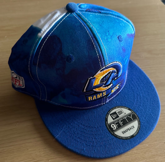 Los Angeles LA Rams NFL SnapBack Camo Baseball Cap Multicolour New With Sticker