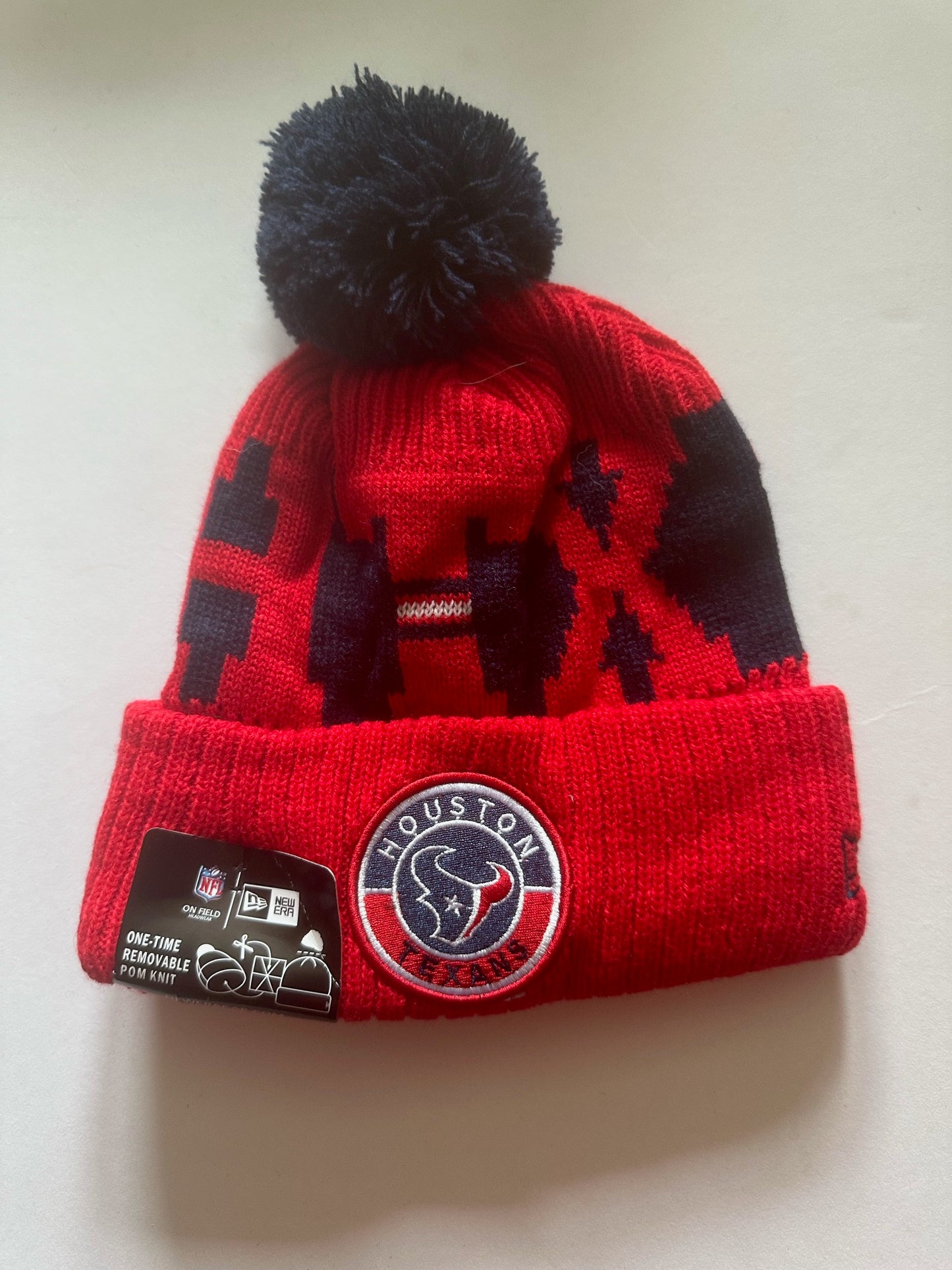 Houston Texans NFL Bobble Beanie Multi Colour With Tags on