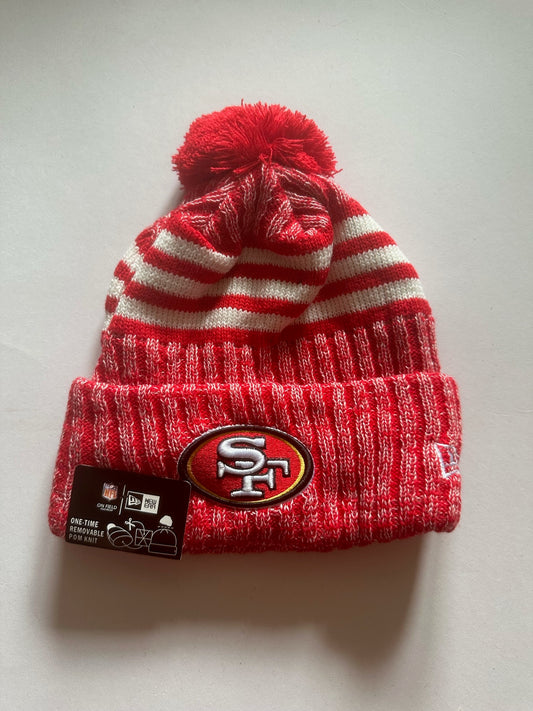 San Francisco 49ers NFL Bobble Beanie Multi Colour With Tags on