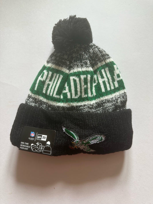 Philadelphia Eagles NFL Bobble Beanie Multi Colour With Tags on