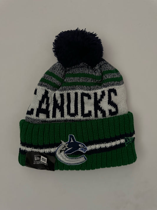 Vancouver Canucks NHL Bobble Beanie Multi Colour With Tags on