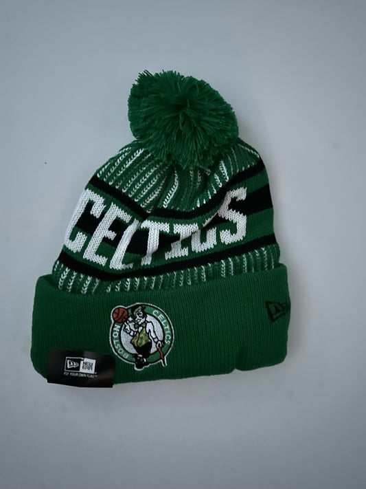 Boston Celtics NBA Bobble Beanie Multi Colour With Tags on