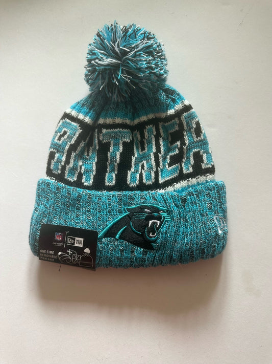 Carolina Panthers NFL Bobble Beanie Multi Colour With Tags on