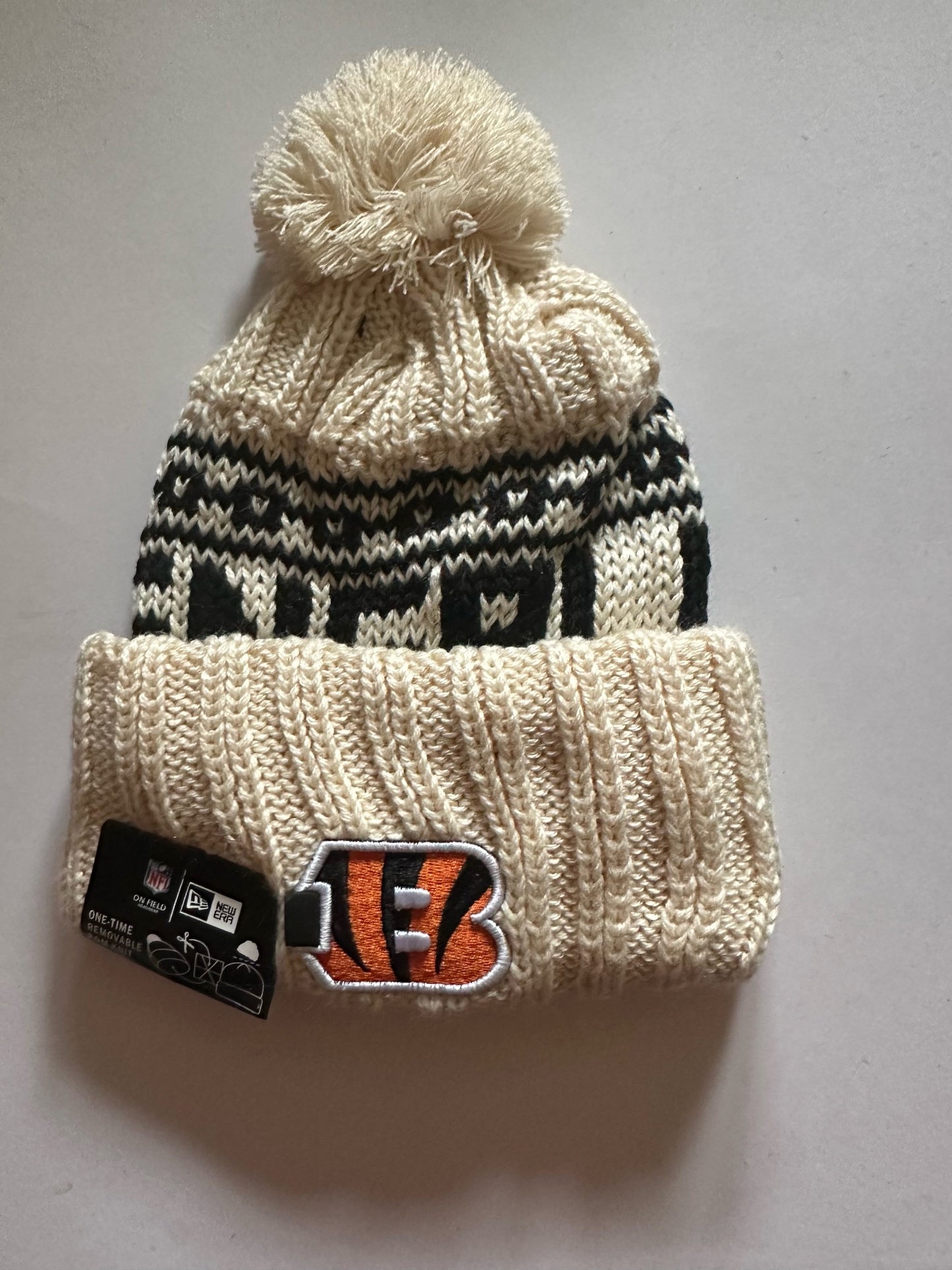 Cincinnati Bengals NFL Bobble Beanie Multi Colour With Tags on