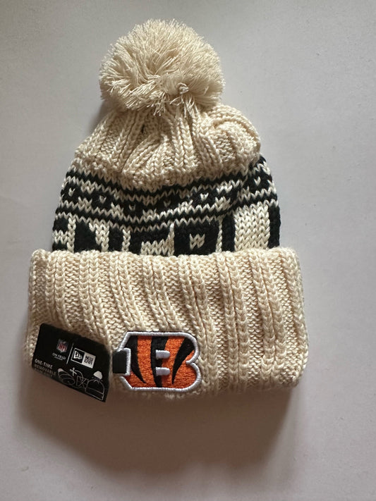 Cincinnati Bengals NFL Bobble Beanie Multi Colour With Tags on