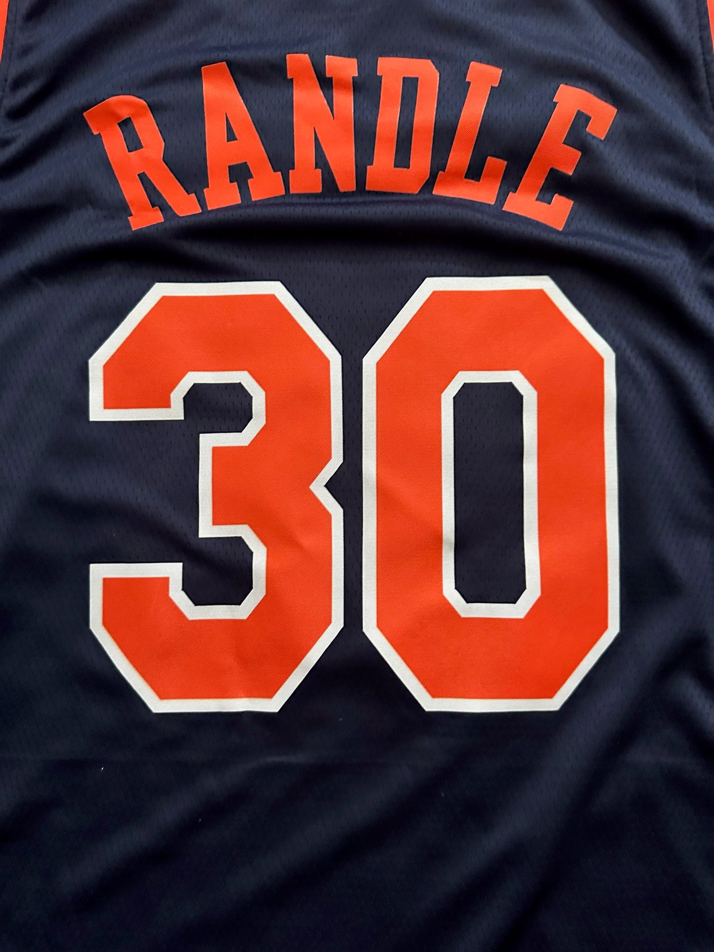 Retro FDNY Knicks Randle Basketball Vest Large Multicolour