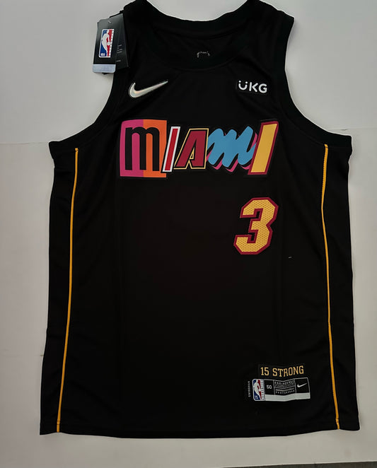 Miami Heat NBA Basketball Vest Large Wade 3 Black