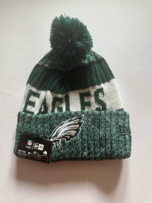 Philadelphia Eagles NFL Bobble Beanie Multi Colour With Tags on