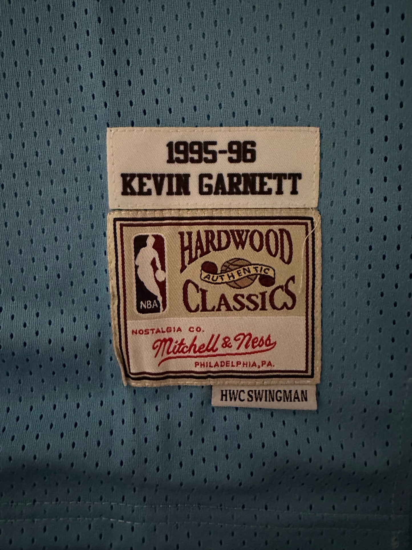 Minnesota Timberwolves NBA Hardwood Classics Garnett Basketball Vest Large 21 Blue