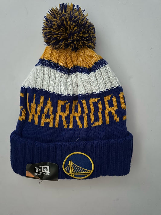 Golden State Warriors NBA Bobble Beanie Multi Colour With Tags on