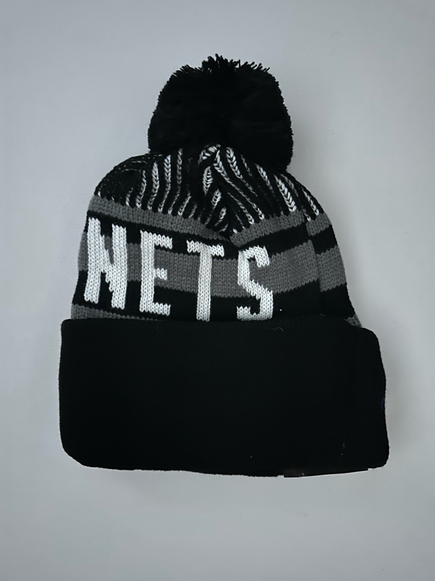 Brooklyn Nets NBA Bobble Beanie Multi Colour With Tags on