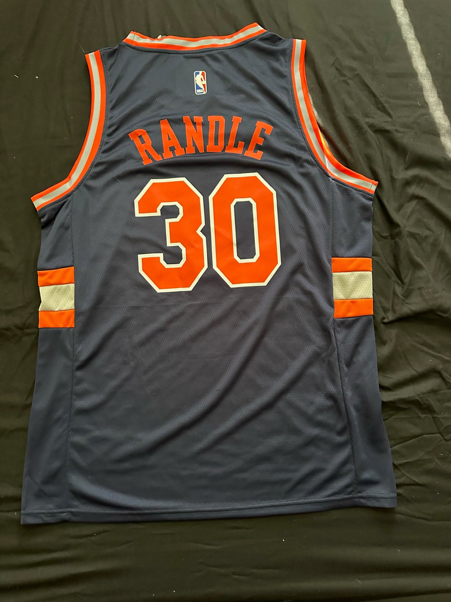 Retro FDNY Knicks Randle Basketball Vest Large Multicolour