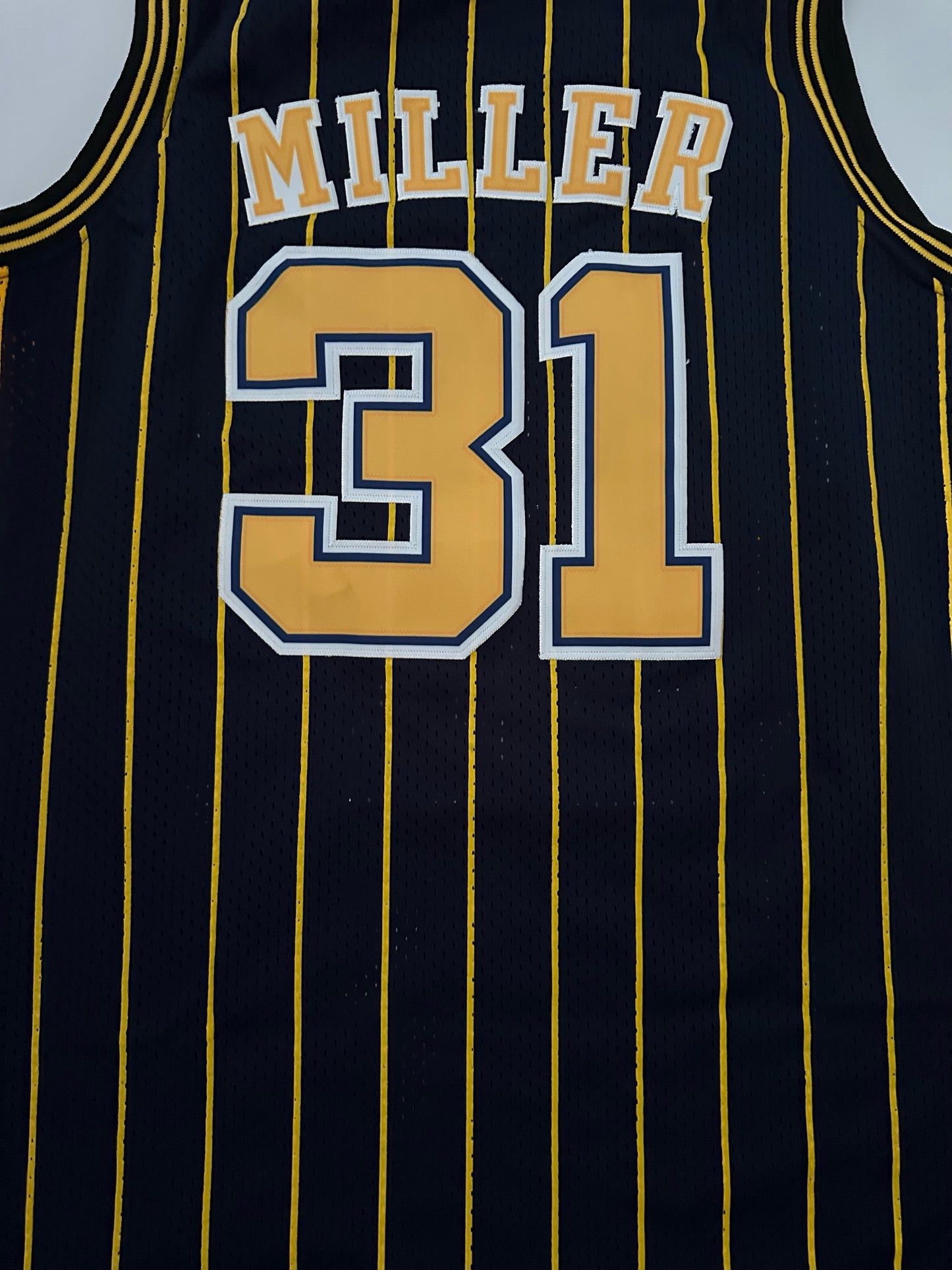 Indiana Pacers NBA Hardwood Classics Basketball Vest Large Miller 31 Blue