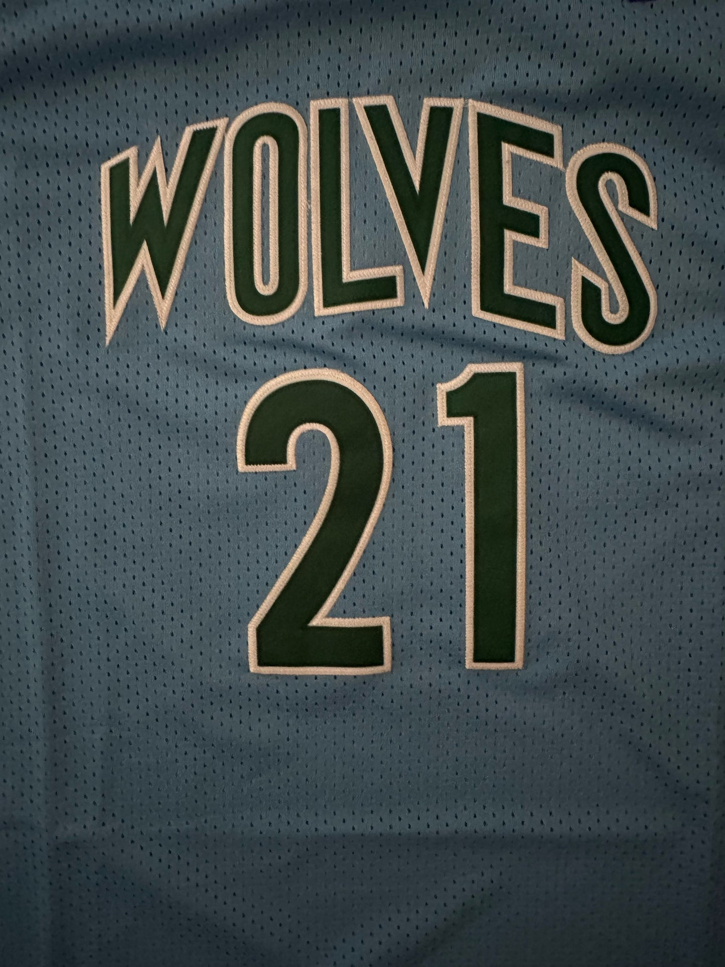 Minnesota Timberwolves NBA Hardwood Classics Garnett Basketball Vest Large 21 Blue