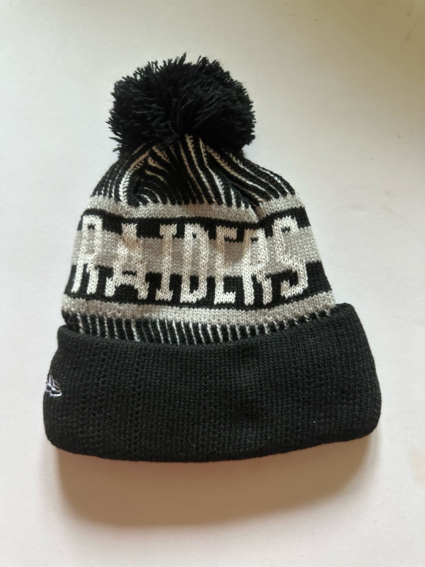 Las Vegas Raiders NFL Bobble Beanie Multi Colour With Tags on
