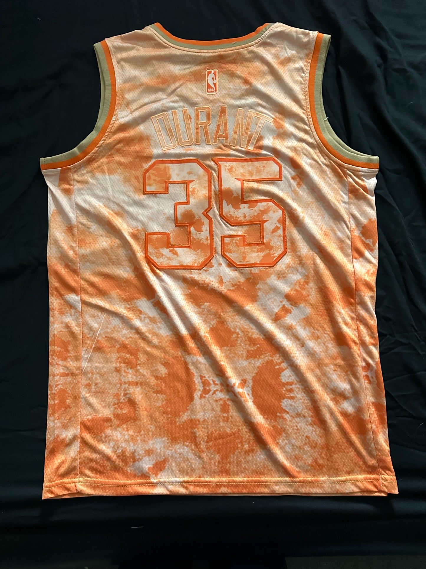 Retro Cloudy Phoenix Suns Durant Basketball Vest Orange Large