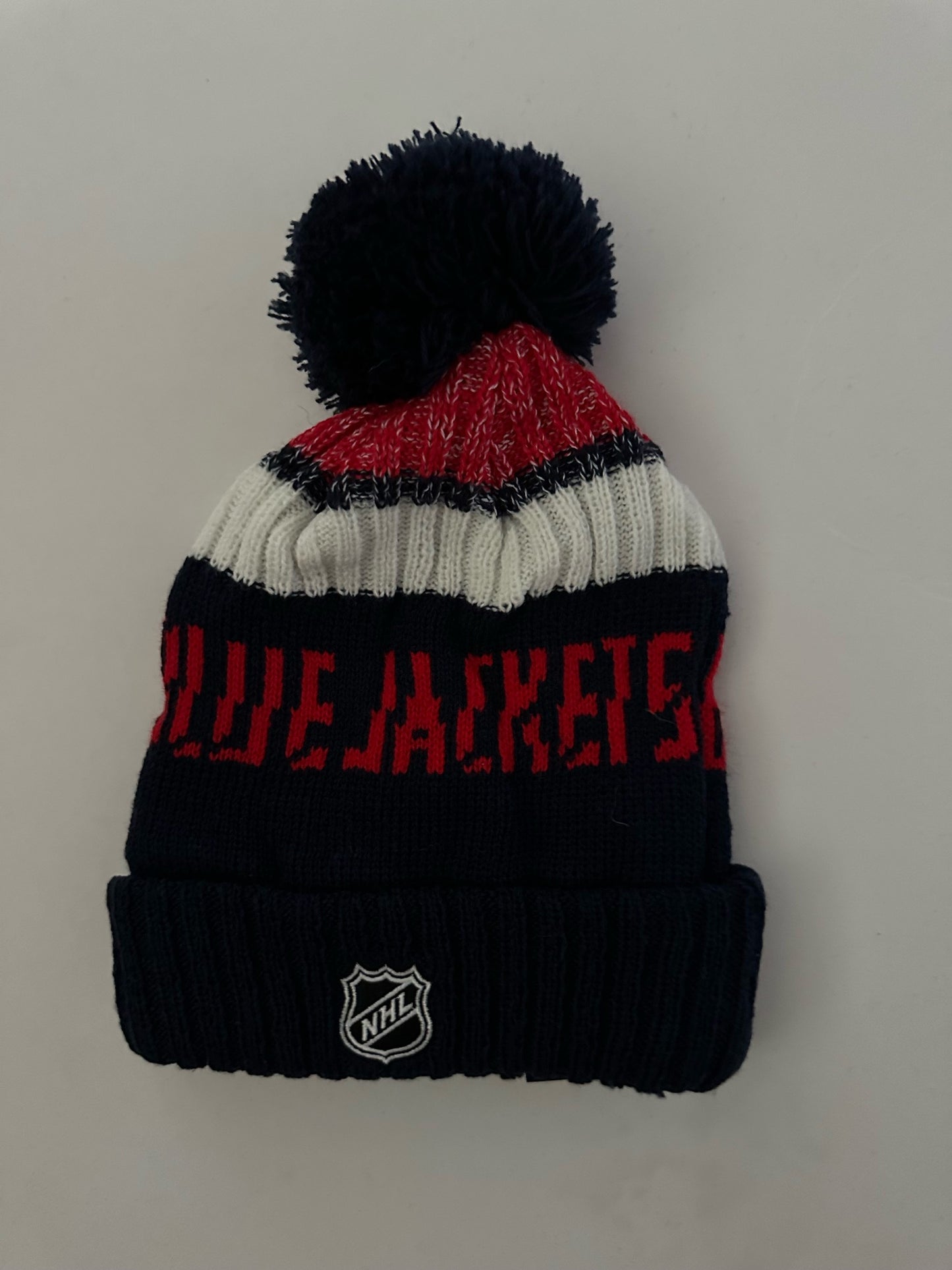 Columbus Blue Jackets NHL Bobble Beanie Multi Colour With Tags on