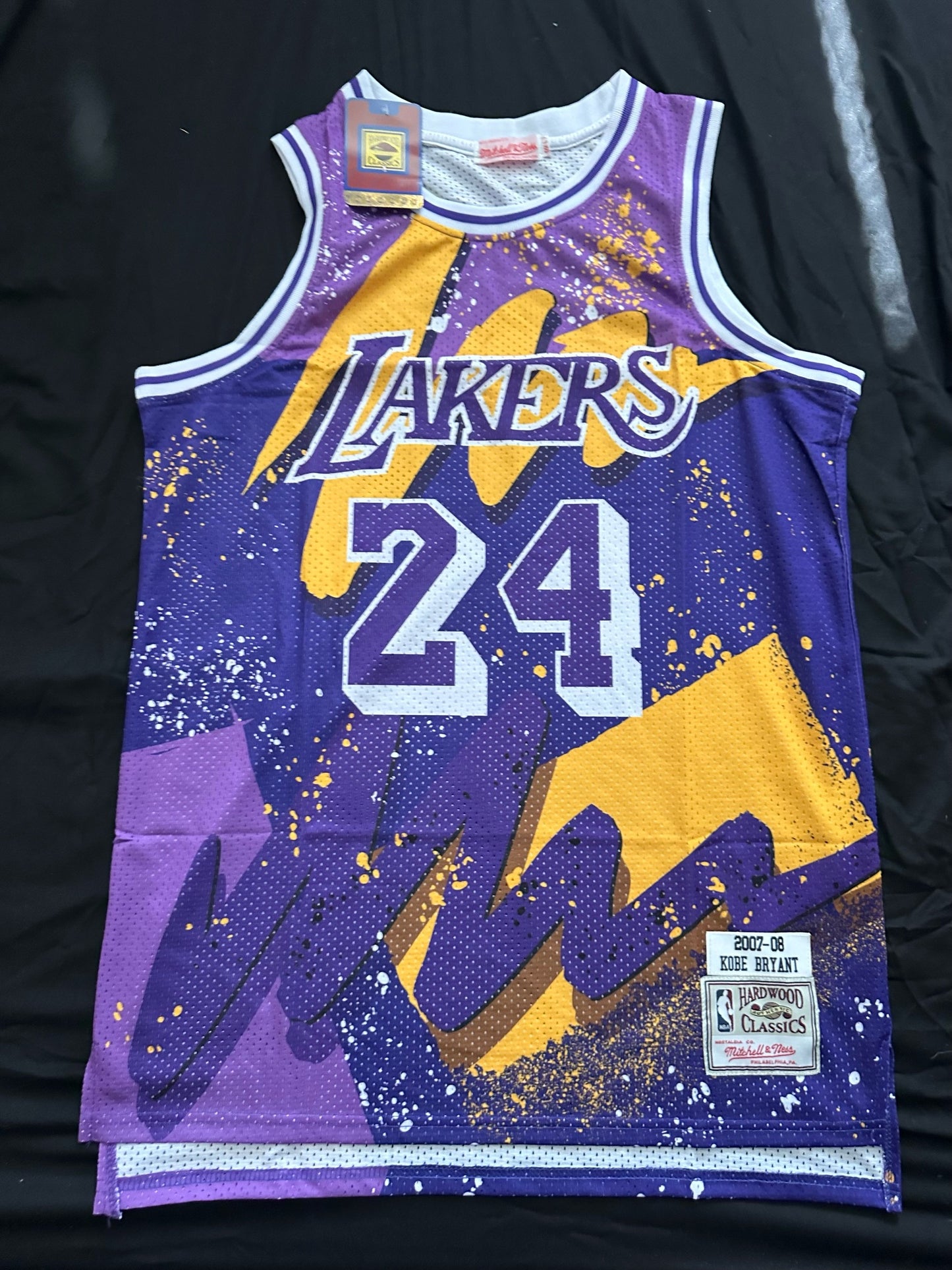 Retro Hardwood Classics Los Angeles Lakers Bryant Basketball Vest Large