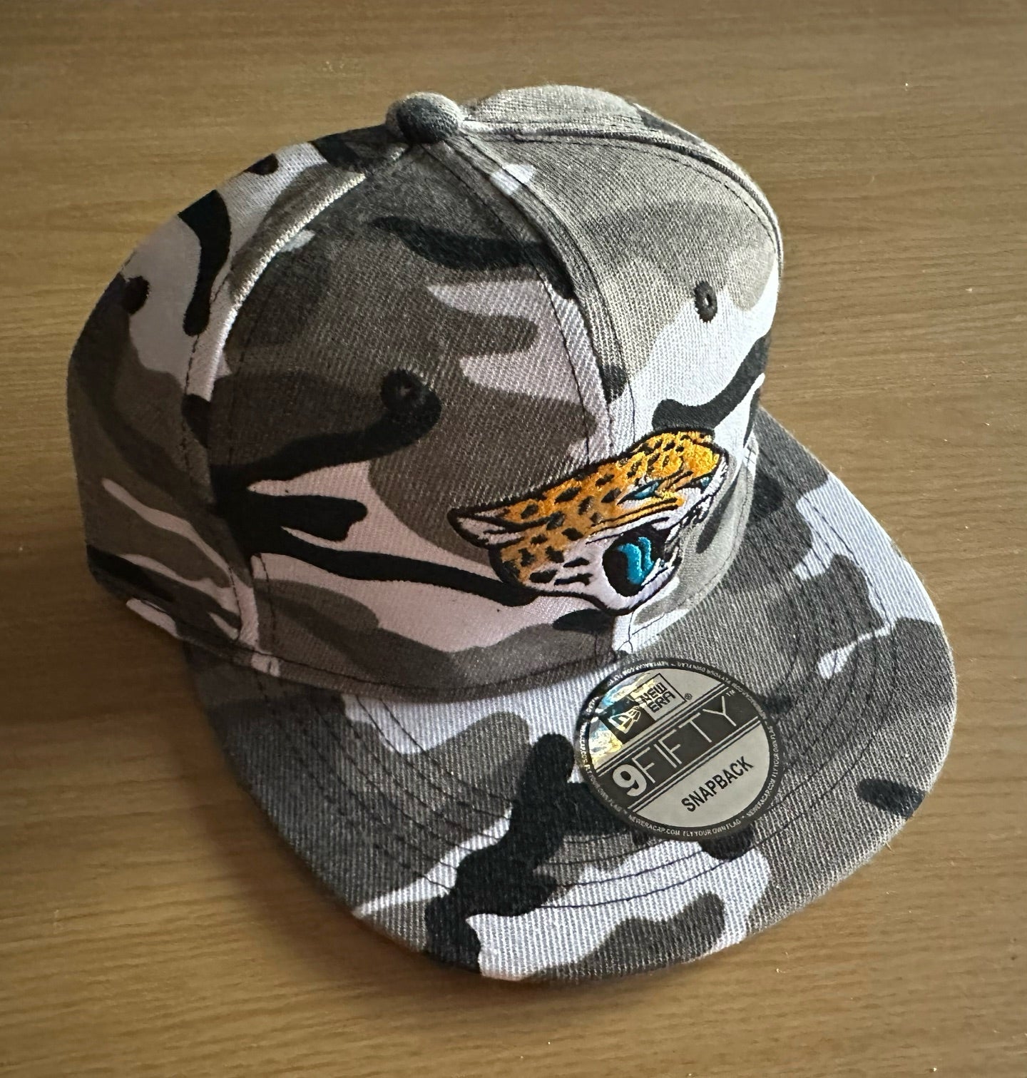 Jacksonville Jaguars NFL SnapBack Camo Baseball Cap Multicolour New With Sticker