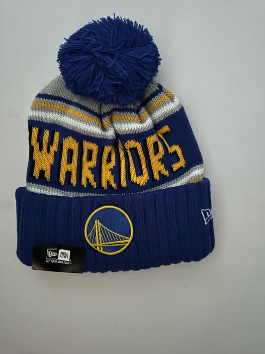 Golden State Warriors NBA Bobble Beanie Multi Colour With Tags on