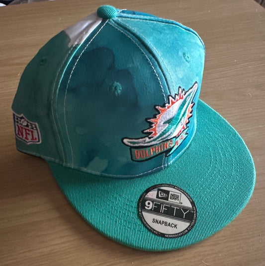 Miami Dolphins NFL SnapBack Camo Baseball Cap Multicolour New With Sticker