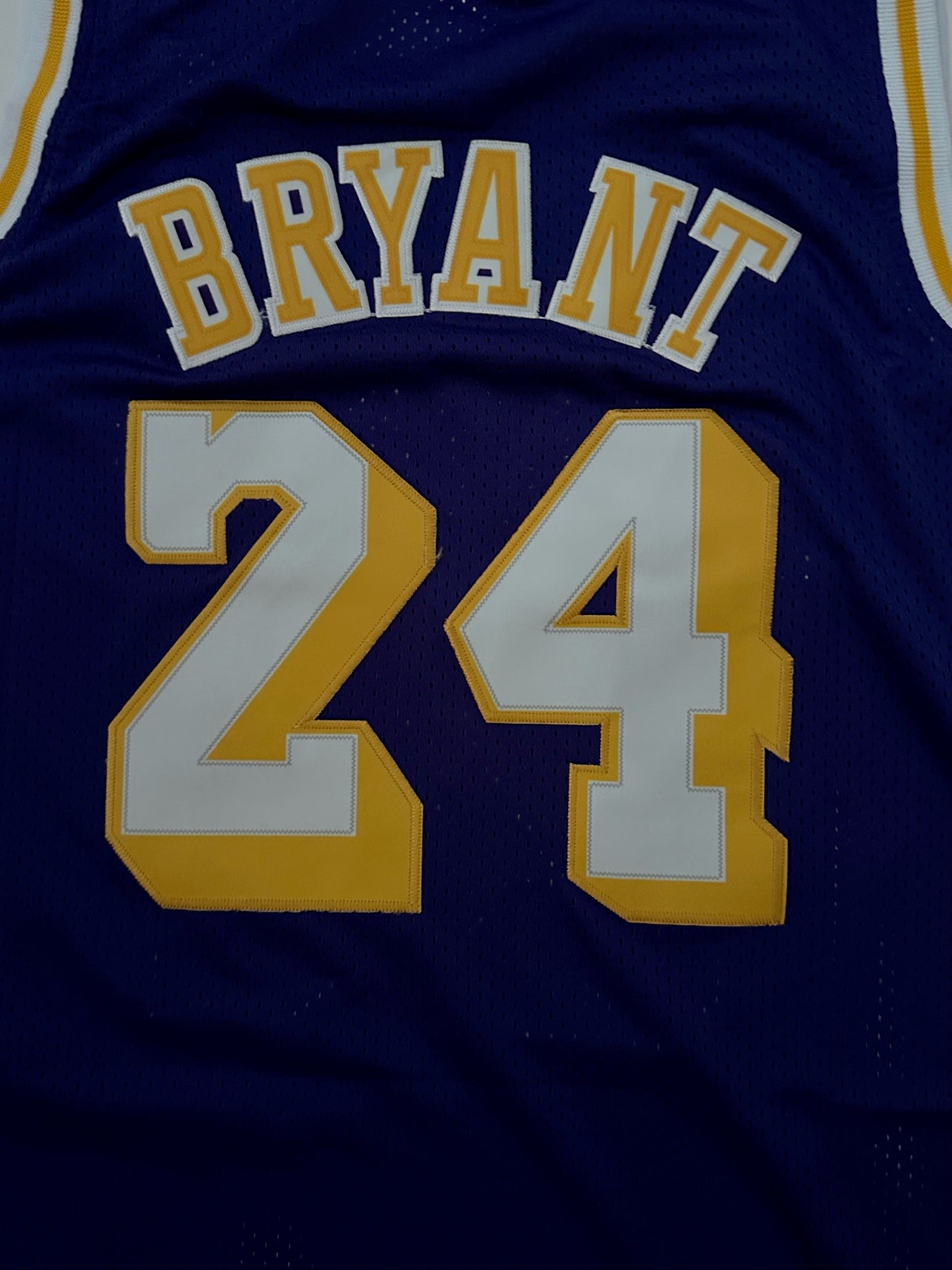 Los Angeles LA Lakers NBA Hardwood Classics Basketball Vest Large Bryant 24 Purple