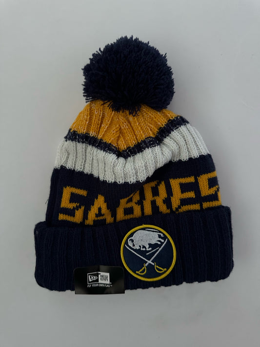 Buffalo Sabres NHL Bobble Beanie Multi Colour With Tags on