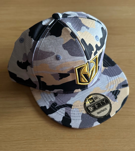 Vegas Golden Knights NHL SnapBack Camo Baseball Cap Multicolour New With Sticker