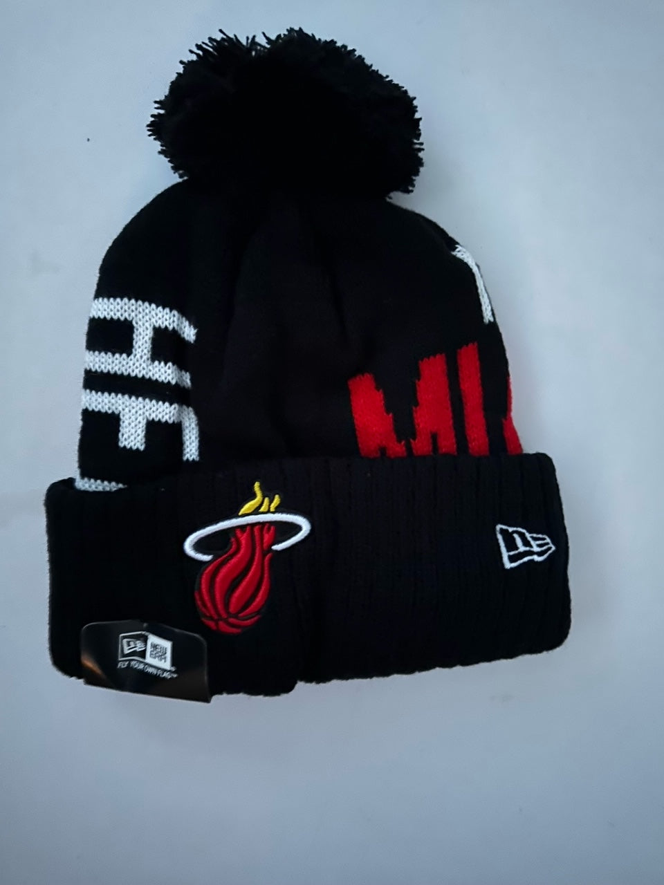 Miami Heat NBA Bobble Beanie Multi Colour With Tags on