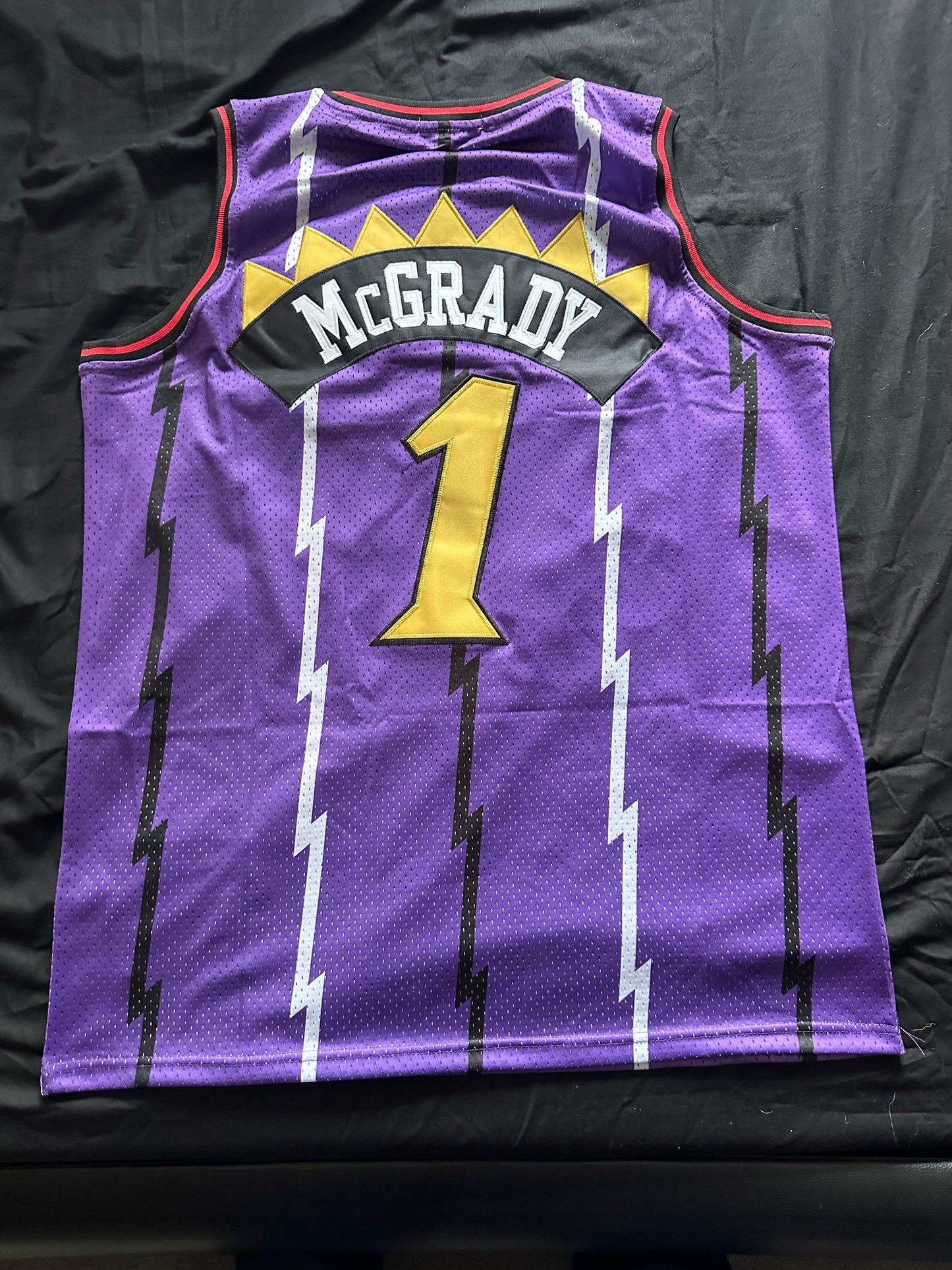 Retro Hardwood Classics Toronto Raptors McGrady Basketball Vest Large