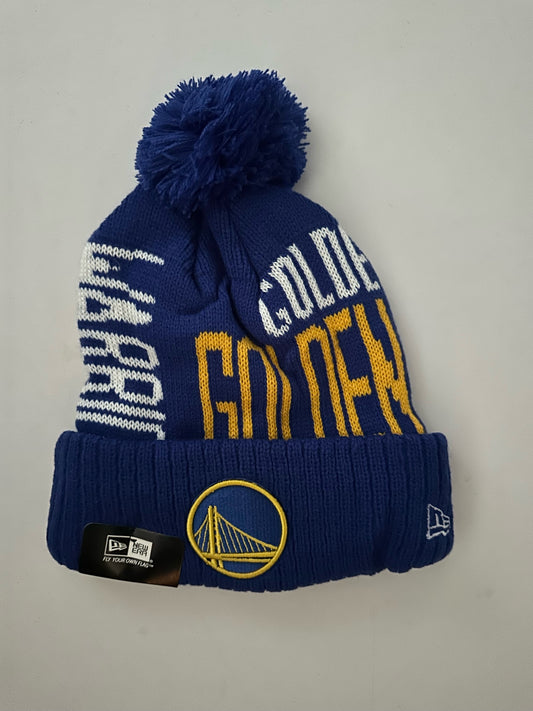 Golden State Warriors NBA Bobble Beanie Multi Colour With Tags on
