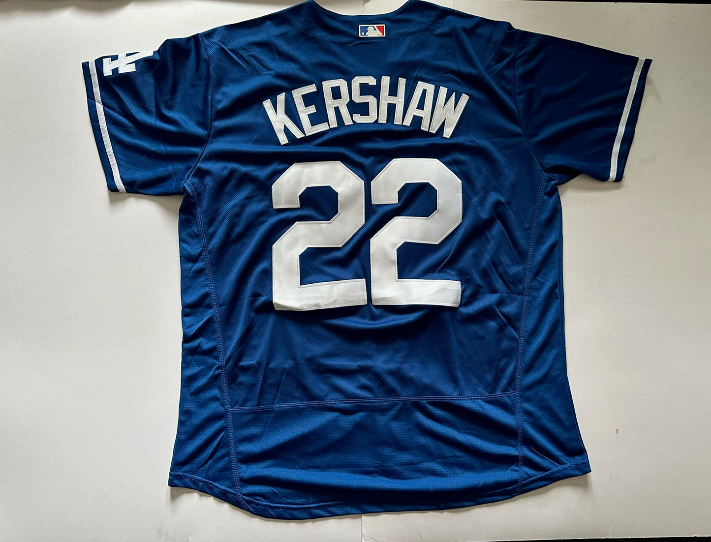 Los Angeles LA Dodgers MLB Baseball Shirt Large Kershaw 22 Blue
