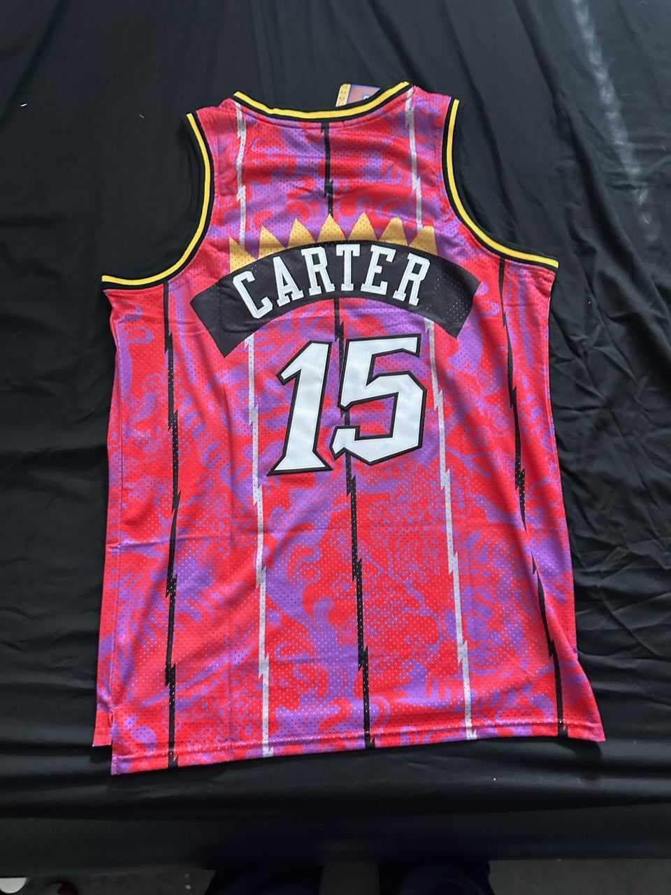 Retro Hardwood Classics Toronto Raptors Carter Basketball Vest Large