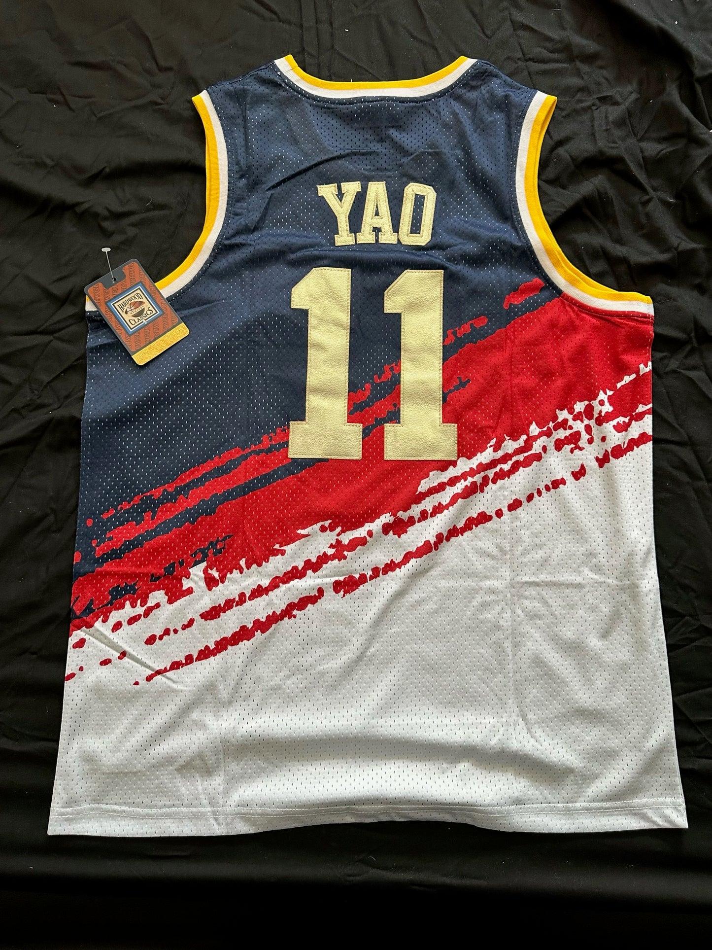 Retro Hardwood Classics Houston Rockets Yao Ming Basketball Vest Large