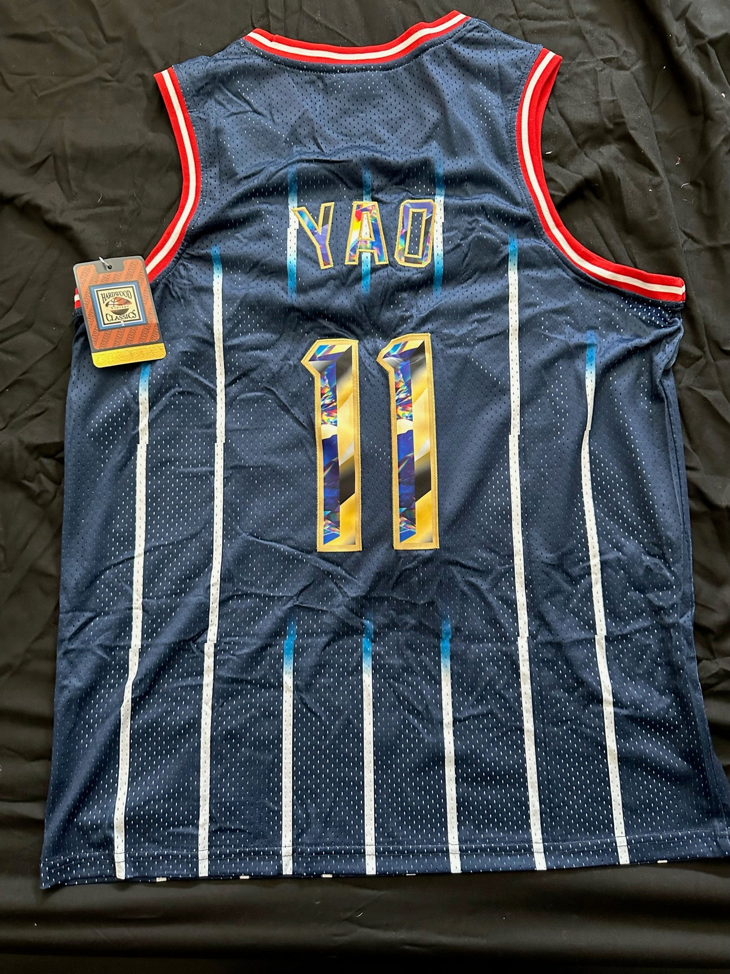 Retro Hardwood Classics Houston Rockets Yao Ming Basketball Vest Large