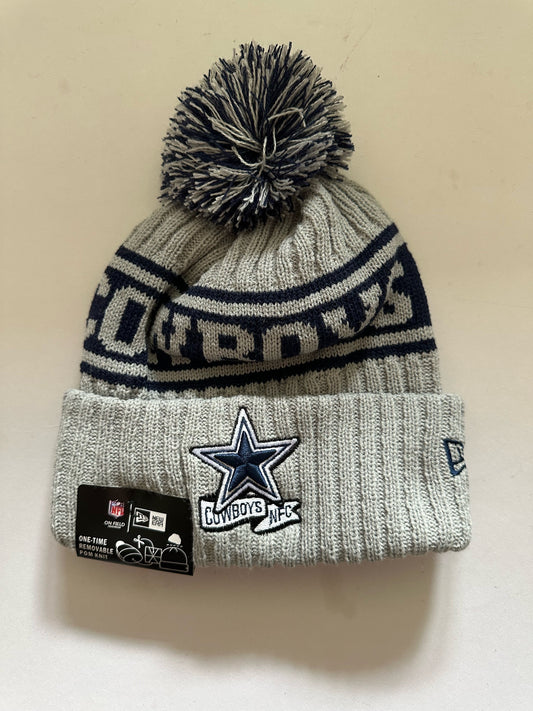 Dallas Cowboys NFL Bobble Beanie Multi Colour With Tags on
