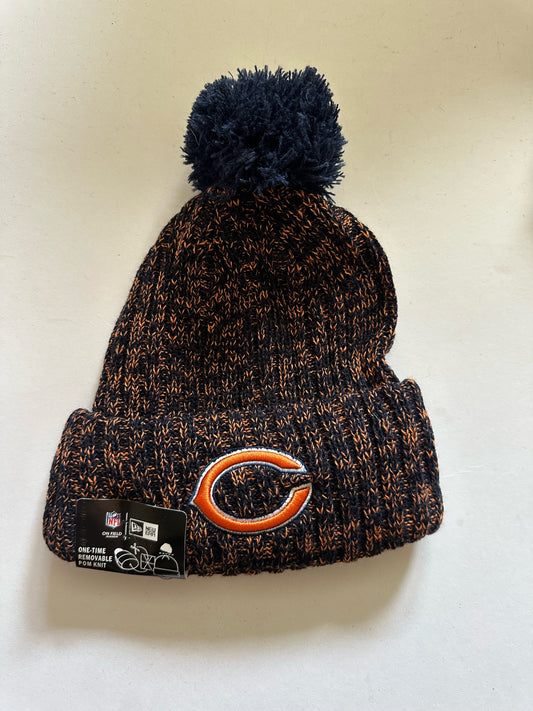 Chicago Bears NFL Bobble Beanie Multi Colour With Tags on