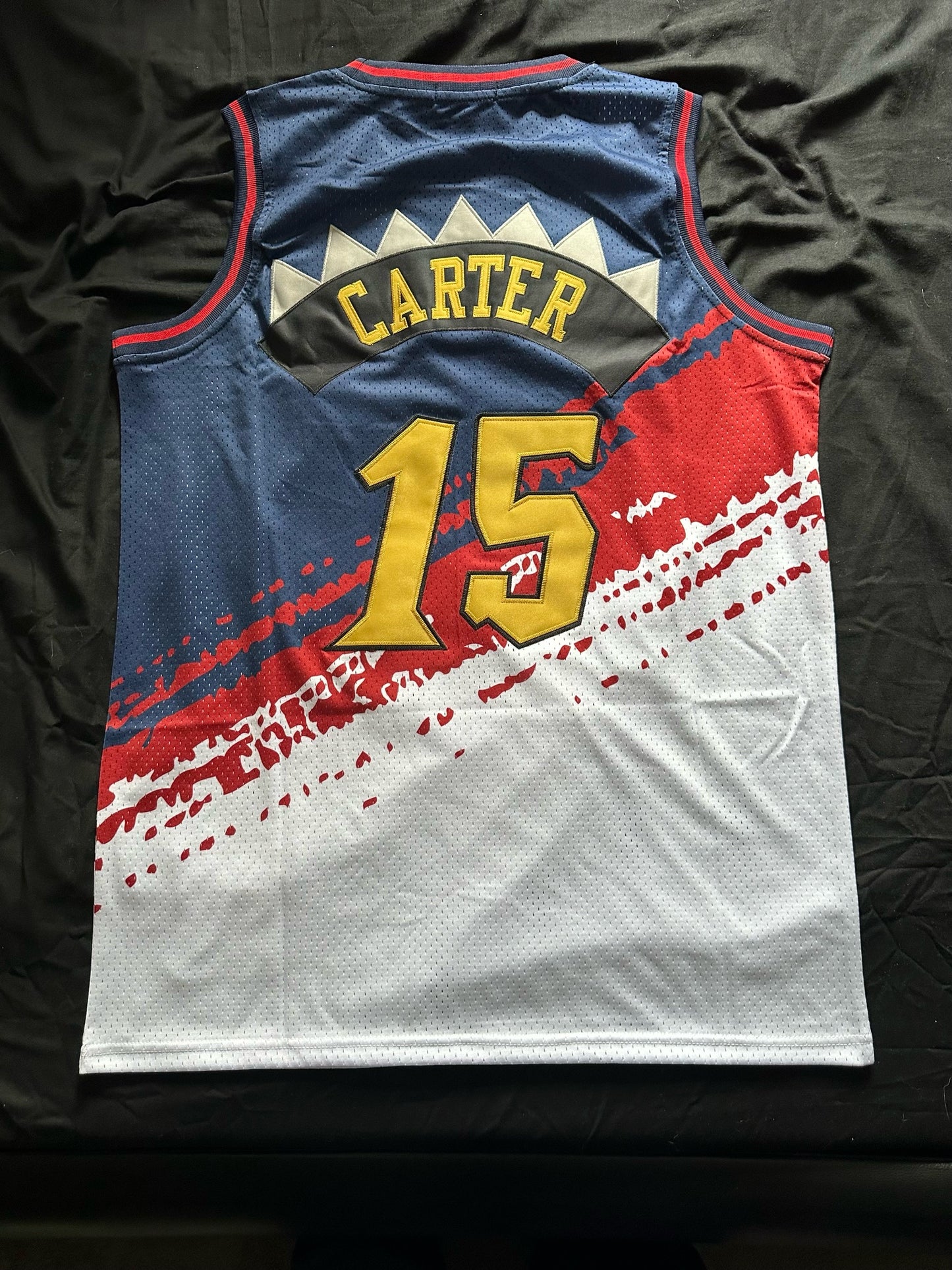 Retro Hardwood Classics Toronto Raptors Carter Basketball Vest Large