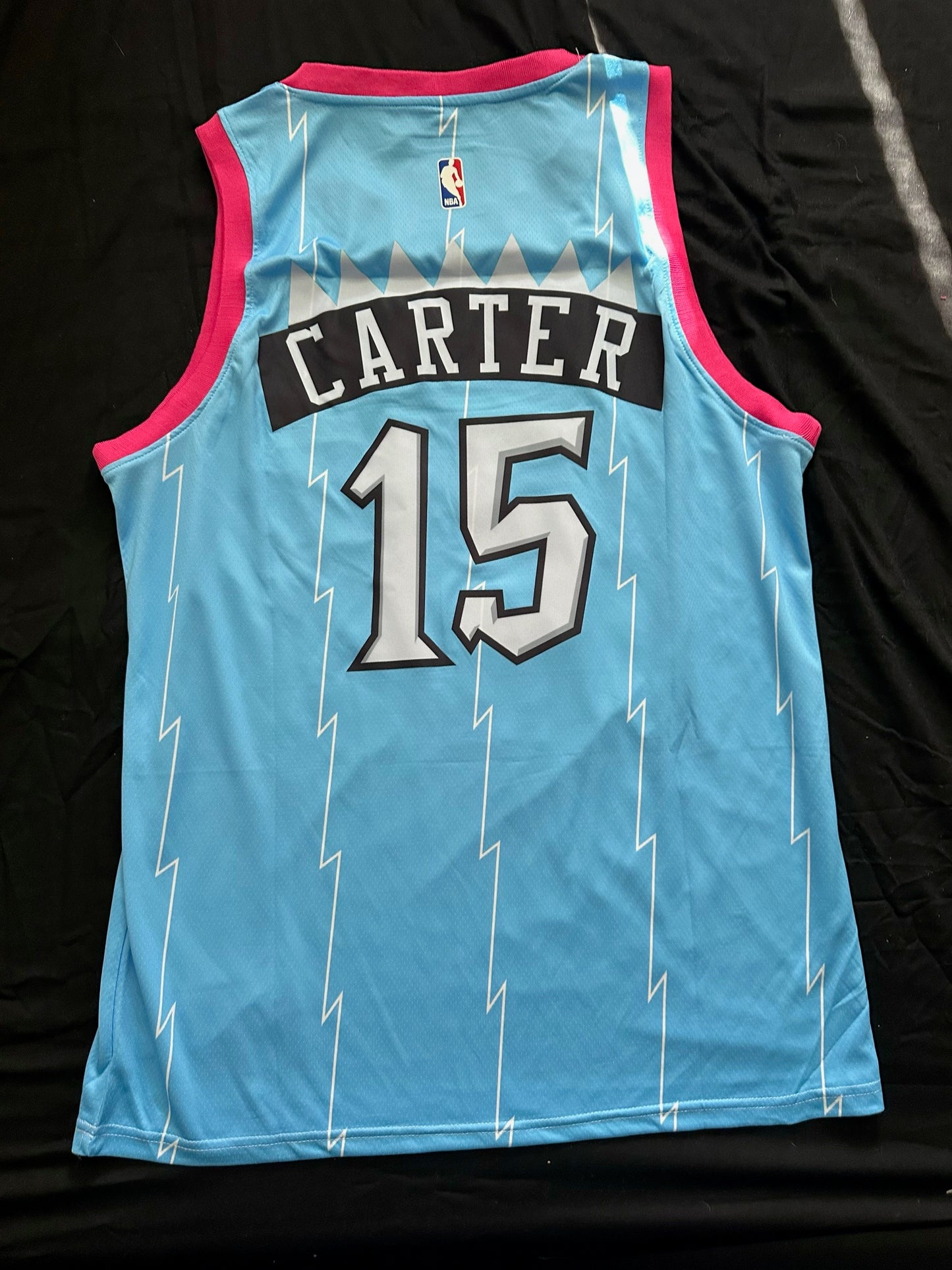 Retro Throwback Toronto Raptors/Tampa Carter Basketball Vest Large Blue