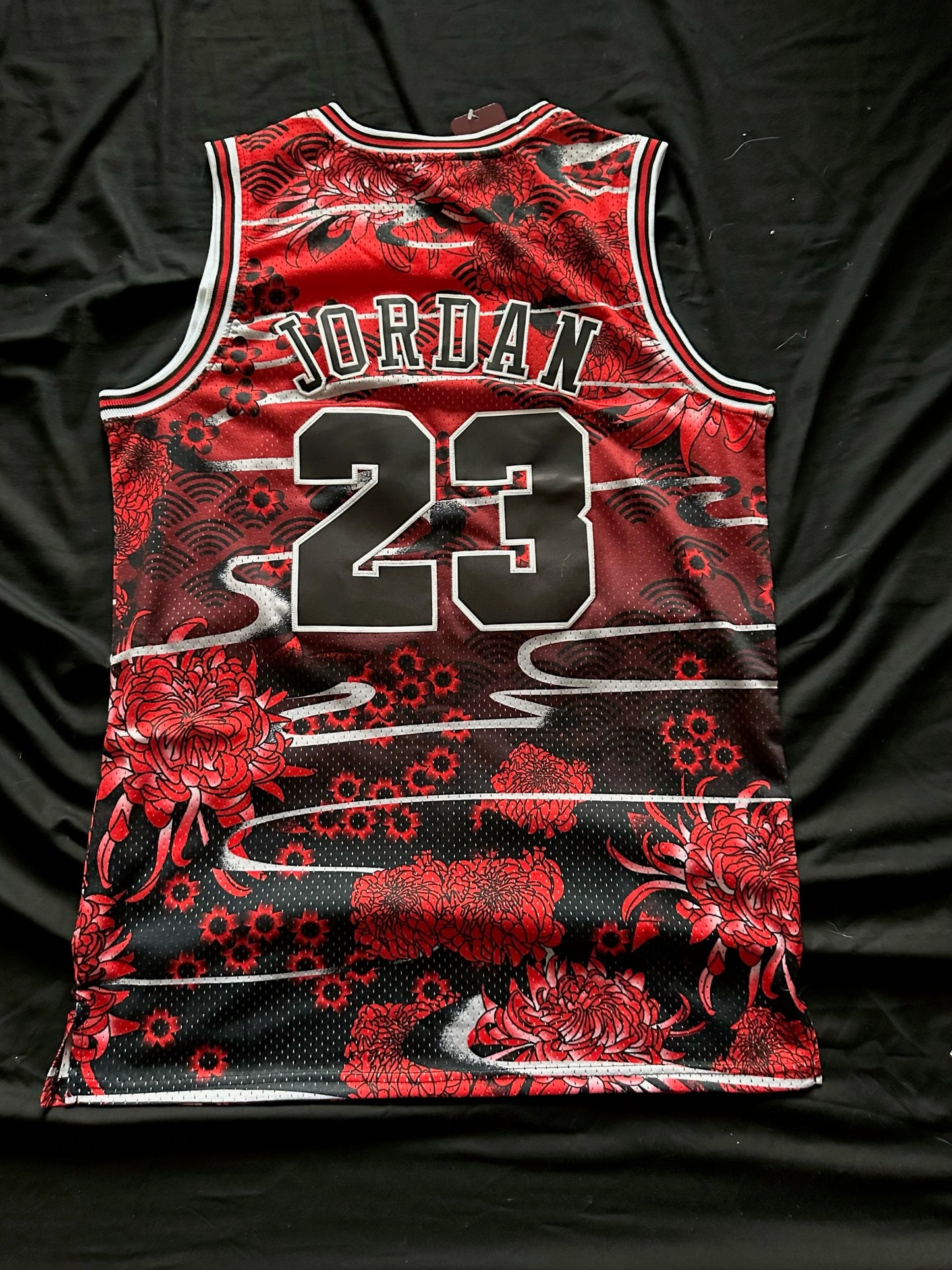 Retro Hardwood Classics Chicago Bulls Jordan Basketball Vest Large