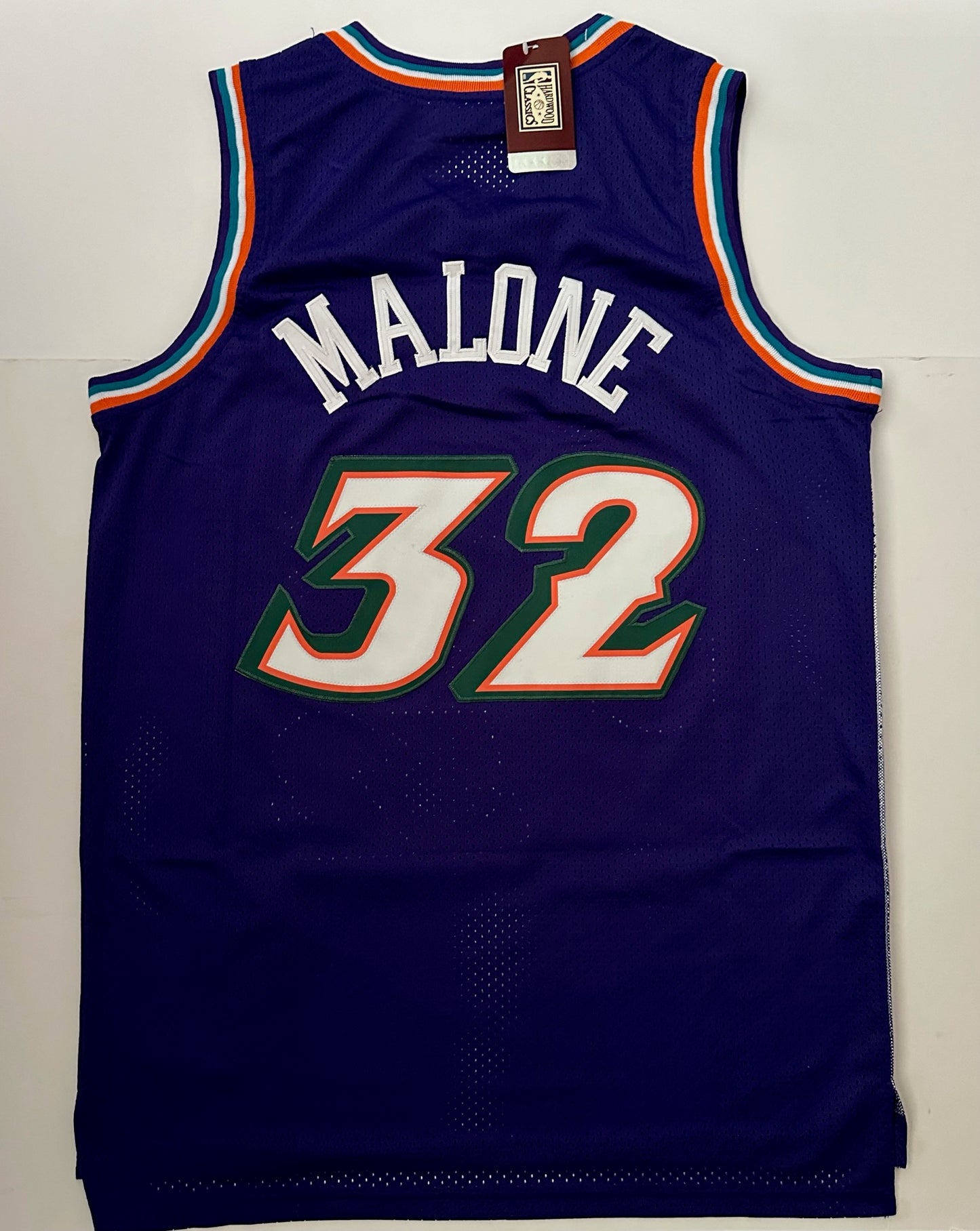 Utah Jazz NBA Hardwood Classics Basketball Vest Large Malone 32 Purple