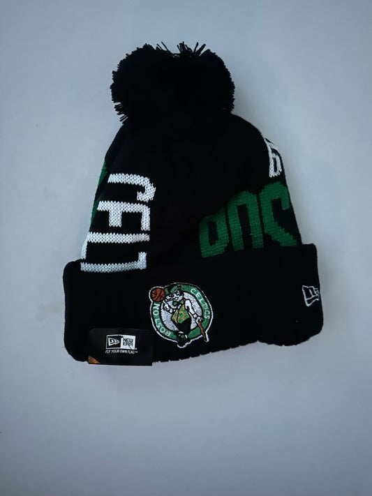 Boston Celtics NBA Bobble Beanie Multi Colour With Tags on