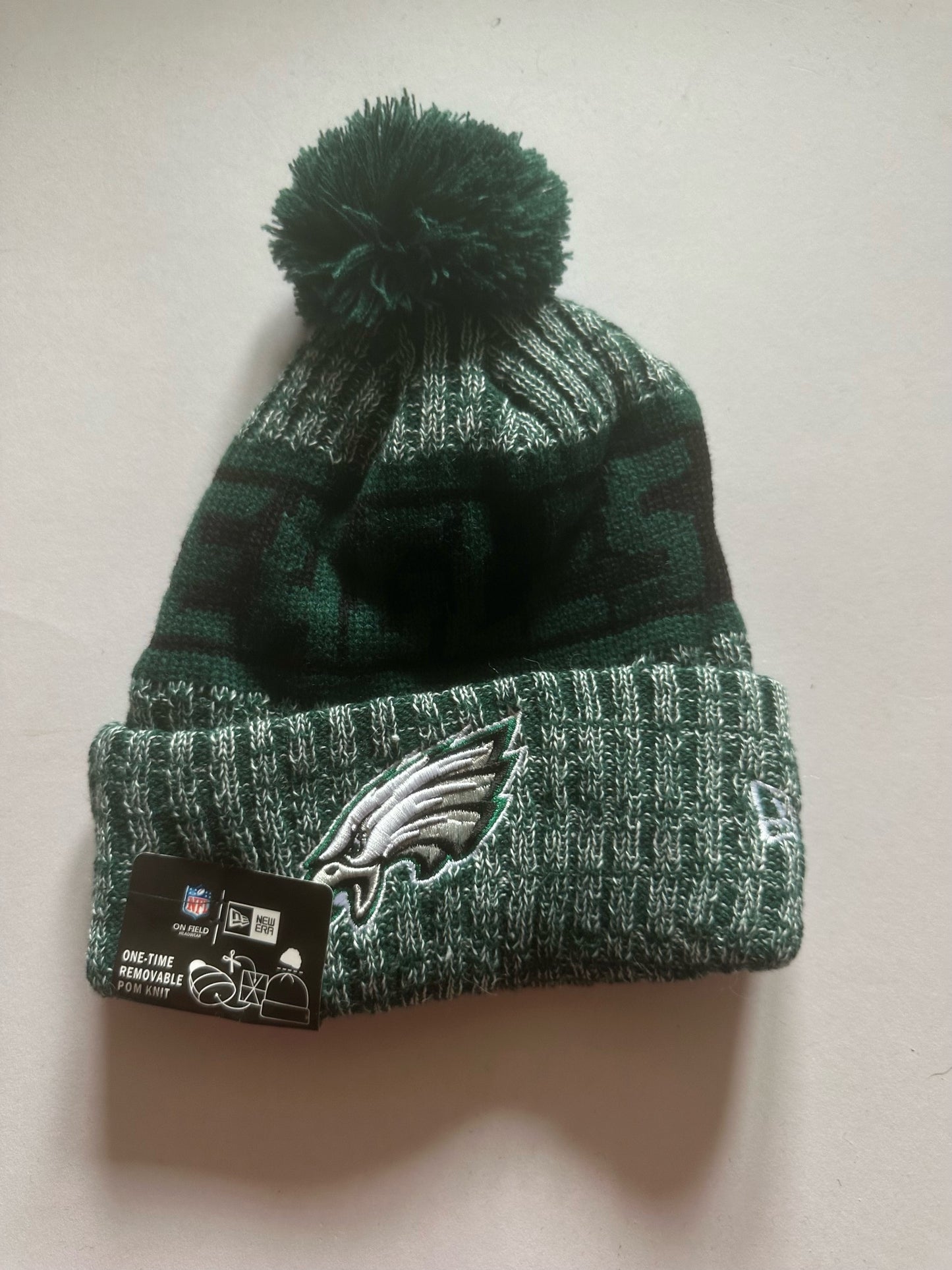 Philadelphia Eagles NFL Bobble Beanie Multi Colour With Tags on
