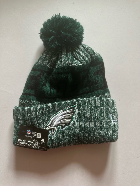 Philadelphia Eagles NFL Bobble Beanie Multi Colour With Tags on