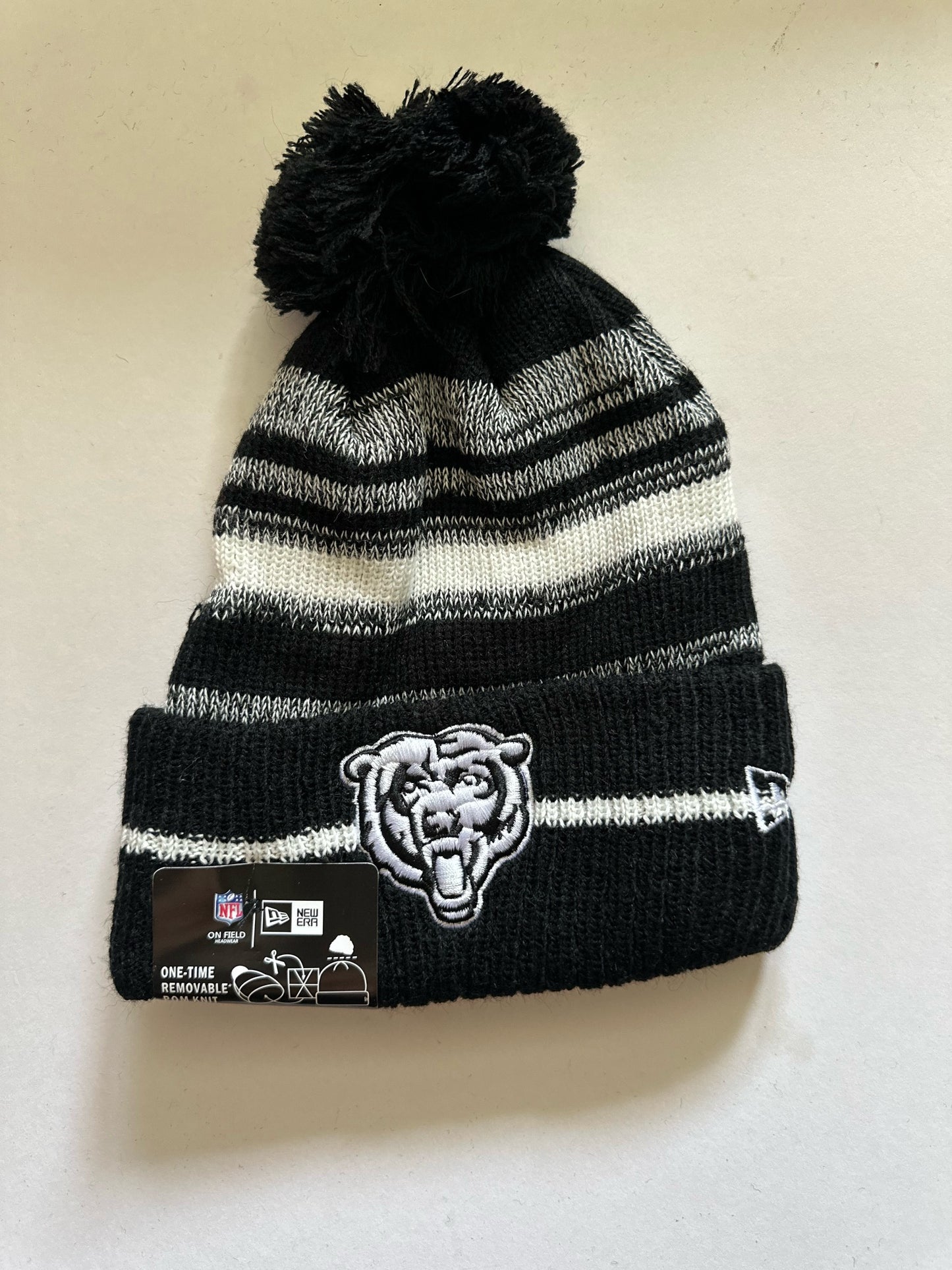 Chicago Bears NFL Bobble Beanie Multi Colour With Tags on