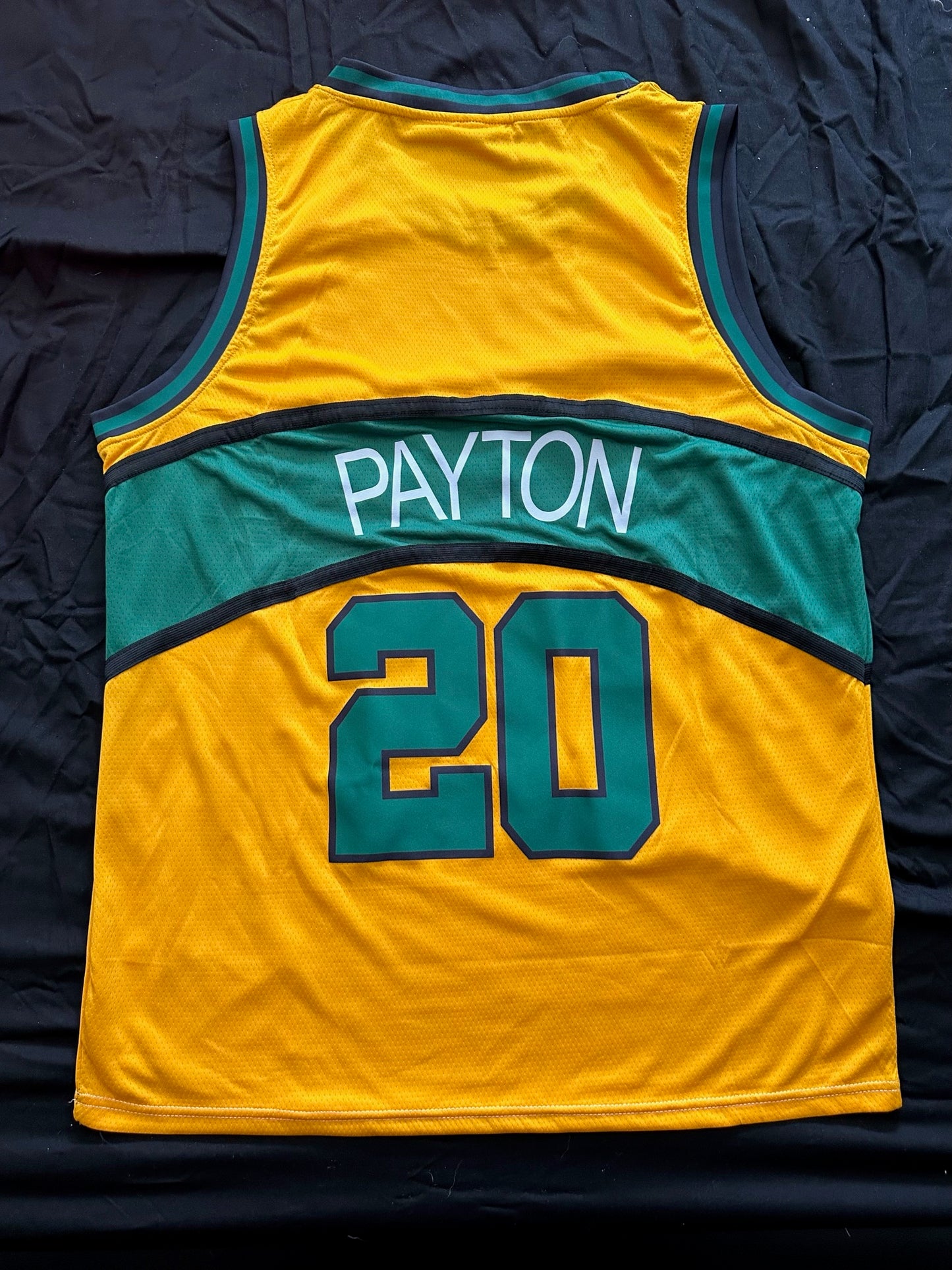 Retro Hardwood Classics Seattle Supersonics Payton Basketball Vest Large