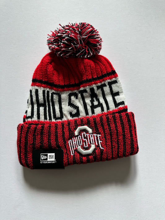 Ohio State Buckeyes NCAA Bobble Beanie Multi Colour Tags on