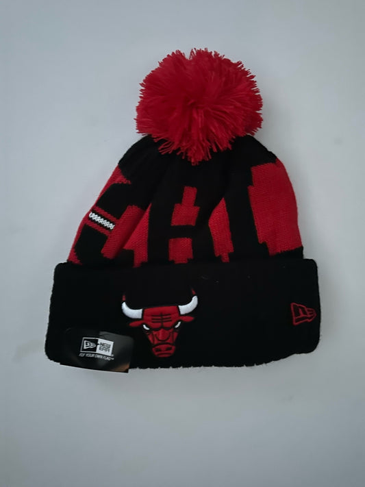 Chicago Bulls NBA Bobble Beanie Multi Colour With Tags on