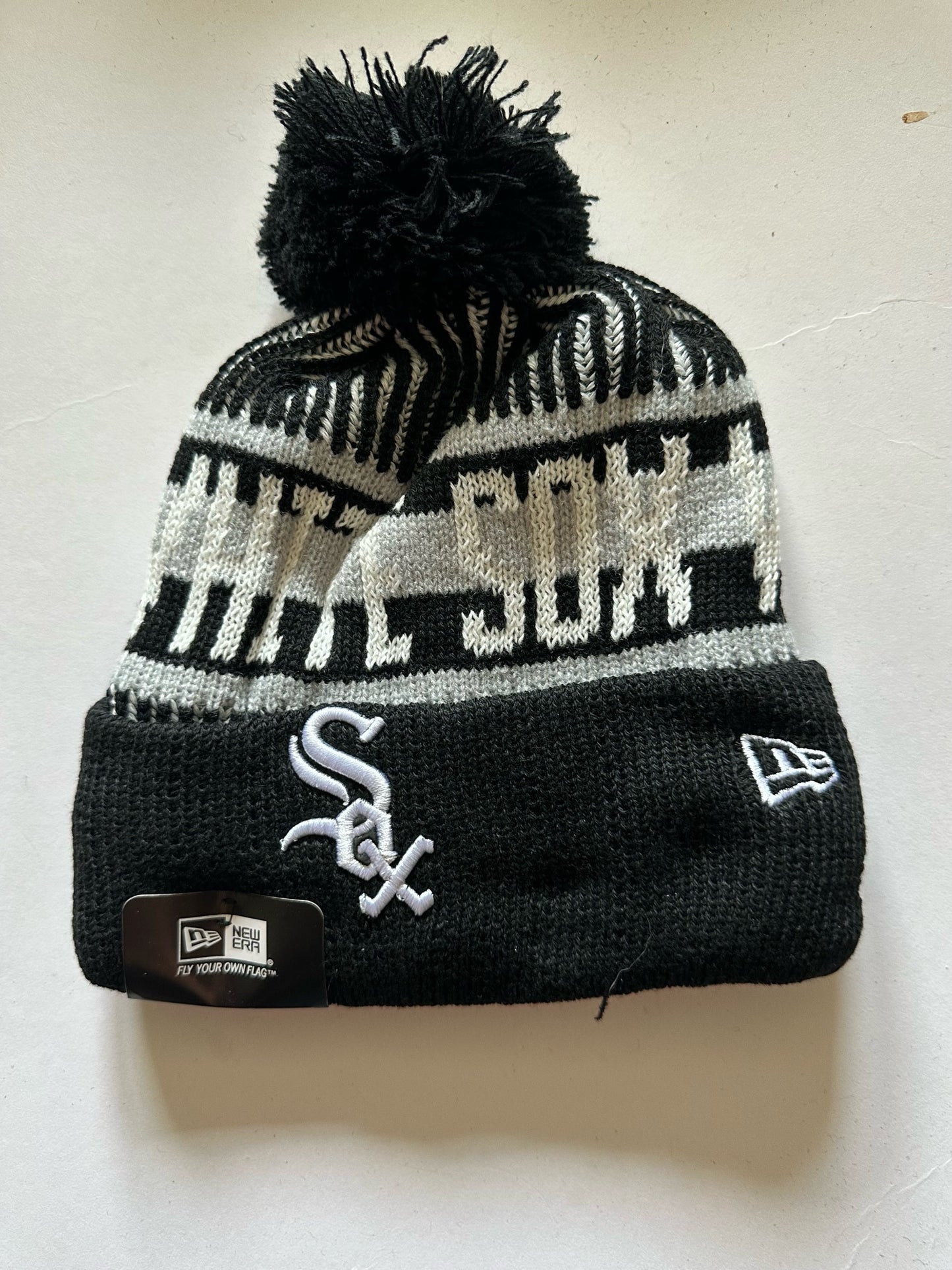 Chicago White Sox MLB Bobble Beanie Multi Colour With Tags on